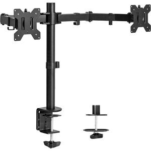 VIVO STAND-V002 Dual Monitor Desk Mount Black Universal Heavy Duty Adj up to 30"